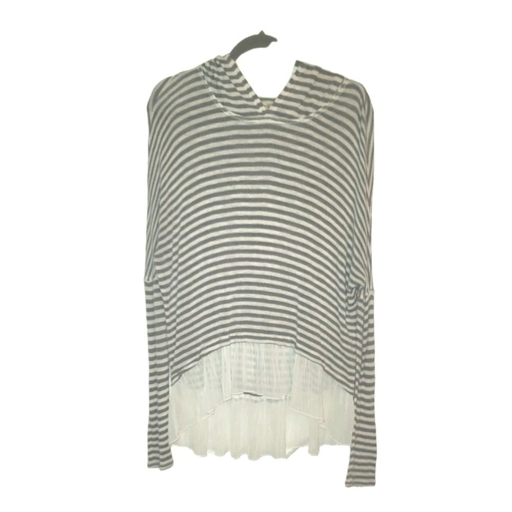 Hollister Lightweight Hoodie Pull-over Shirt Size M/L Flowy Airy Top Cover-Up